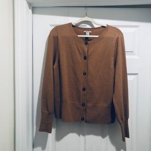 H&M camel brown cardigan